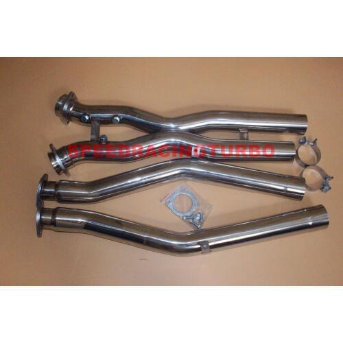 EXHAUST CROSS X-PIPE CATBACK FOR 97-04 CHEVY CORVETTE C5 LS1/LS6 STAINLESS STEEL