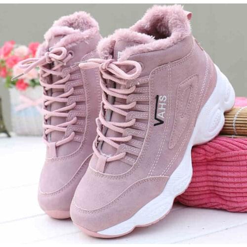 Women Wedge Sneakers 2021 New Winter Ankle Boots Female Outdoor Sneaker Vulcanized Shoes Moccasins Chunky Shoes Chaussures Femme