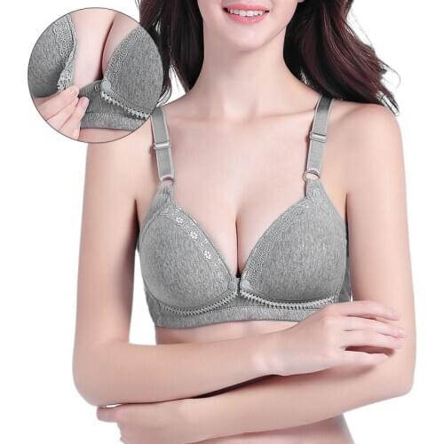 Women Underwear Maternity Nursing Bra Pregnant Breastfeeding Bra Front-Close Bralette