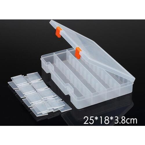 1PC New 36 Slots Cells Portable Jewelry Tool Box Container Ring Electronic Parts Screw Beads Component Storage Box 250*180*38mm