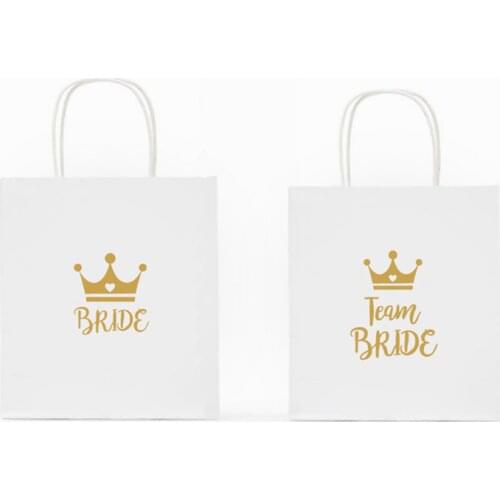 1pc Wedding Decoration Team Bride To Be Gift Bag Packing Bridal Shower Hen Party Decoration Bridesmaid Gift Bachelorette Party-S