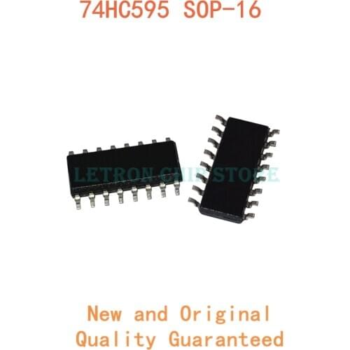 10PCS 74HC595 SOP16 SN74HC595DR SOP-16 74HC595D SOP HC595 SOIC16 SN74HC595D SOIC-16 SMD new and original IC Chipset