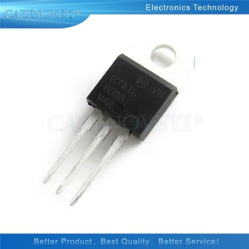 10pcs/lot BTA16-800B TO-220 BTA16-800 TO220 BTA16 800V 16A 16-800B new and original In Stock