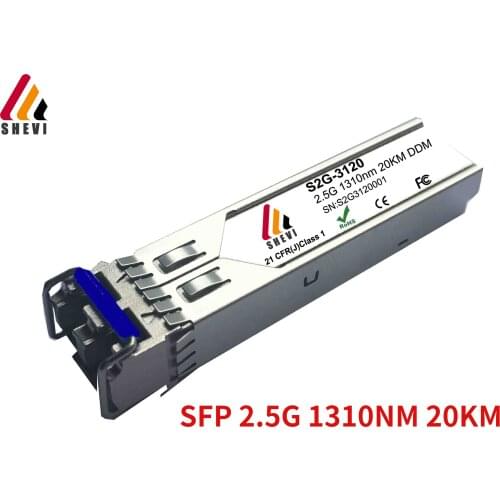 2.5G SFP 1310nm 20km DDM sfp module DDM compatible mikrotik