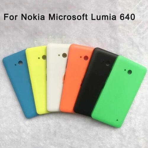5pcs Original Housing For Nokia Microsoft Lumia 640 Back Cover Case Rear Door For Nokia 640 Battery Cover with Side Button