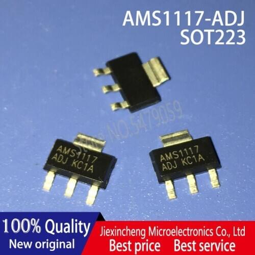 50PCS AMS1117-ADJ AMS1117 SOT223 New original