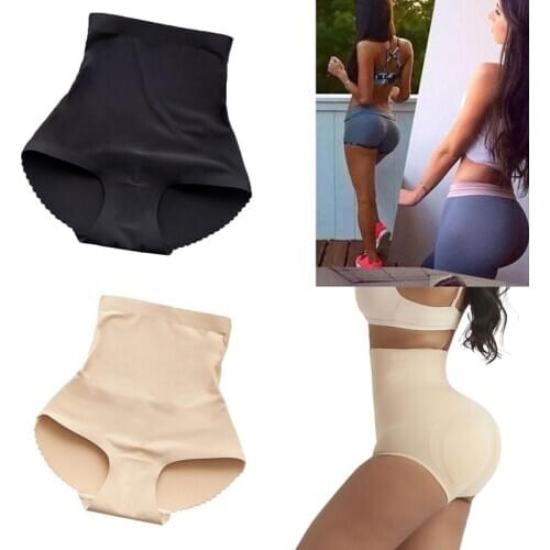 One-piece Seamless Body Shaping Boxer Hips Plus Padded Fake Buttocks Tightening Abdomen Body Shaping Ladies High Waist Panties