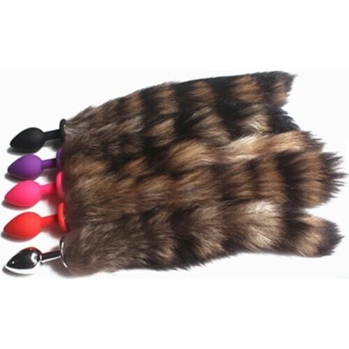 Color Anal Toys Fox Tail Erotic Flirt Toy Butt Plug Stimulator Sex Toys For Woman Sexy Butt Plug Adult Sex Products