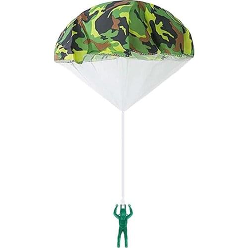 Childrens Army Camouflage Parachute Toy Outdoor Hand Throwing Stimulate Potential Game Toy Recyclable Flying Toys