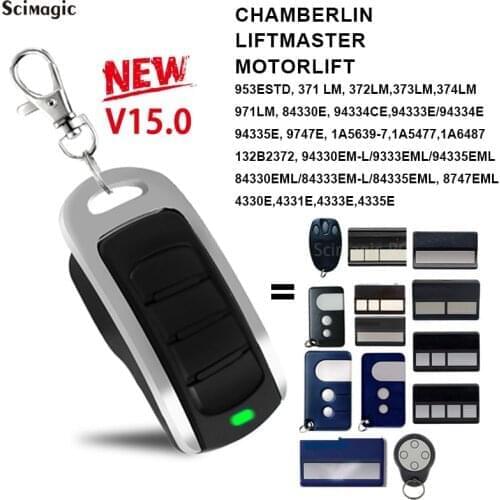 For CHAMBERLIN LIFTMASTER MOTORLIFT 94335E 4335E 371LM 971LM 433.92MHz 315MHz 390MHz Garage Door Remote Control Opener