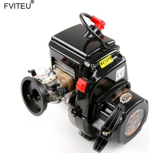 FVITEU 45CC 4 bolts Engine with Walbro1107 carb and NGK spark plug for 1/5 HPI ROVAN KING MOTOR BAJA 5B SS 5t 5sc