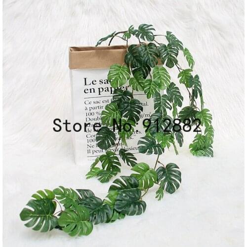 Artificial Plants Monstera Rattan Home Wedding Decoration Artificial Flowers fake grass