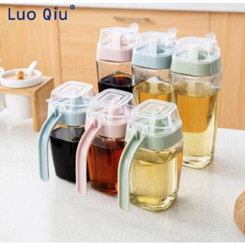 Kitchen articles household glass leak proof small oil bottle soy sauce bottle vinegar bottle