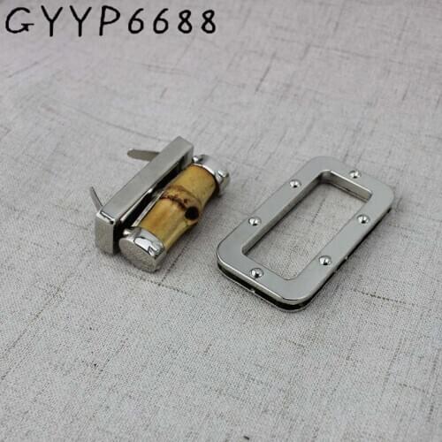 10-20sets New Silver Arrive Bags hardware accessories female bag metal bag buckle twist lock bag deduction bamboo lock