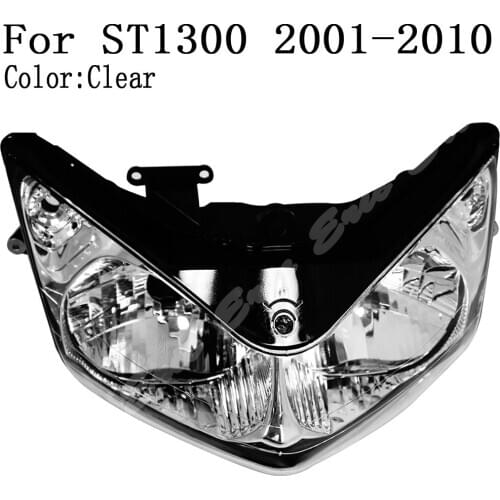 Motorcycle Front Headlight Lamp Assembly For Honda ST1300 2001 2002 2003 2004 2005 2006 2007 2008 2009 2010 2011 Clear Lens