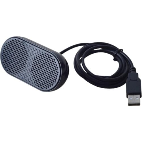 For Notebook Laptop PC(Black) USB Speaker Portable Loudspeaker Powered Stereo Multimedia Speaker