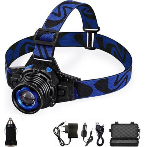 Dropshipping LED Headlamp 3 Modes Q5 T6 Waterproof High Brightness Built-in Lithium Battery Rechargeable LED Headlight Climb