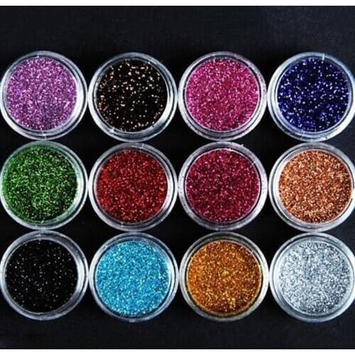 DIY Nail Art Crystal Acrylic Powder Brush Cutter Glitter Sticker Nail Tools