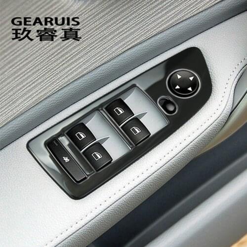 Car Styling Door Window Lift Switch Buttons Stickers For BMW 1 Series E81 2007-2011 Auto Interior Button Trim Covers Accessories