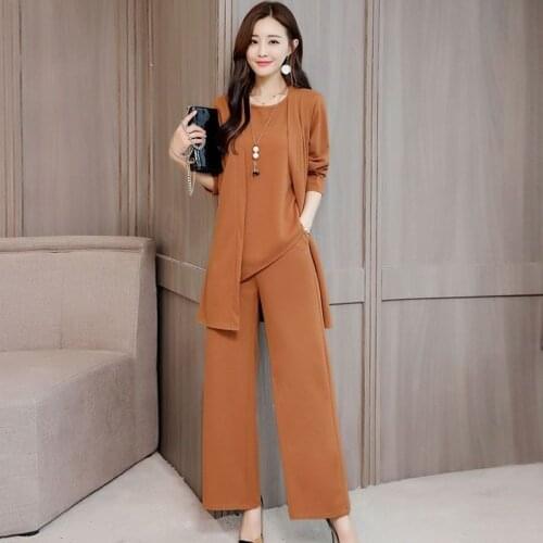 Three sets of women 2019, autumn and winter, new style, new style, style, thin and fashionable and fashionable suit women