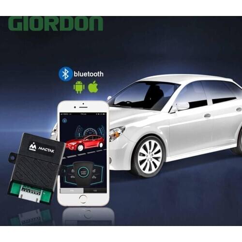 Universal Smart Key Smartphone Remote Start Stop Control Car Alarm Security Button With Passive Keyless Entry Rose window 686W-2