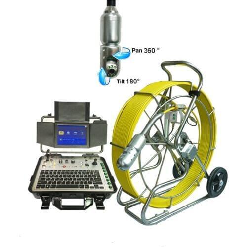 Vicam waterproof pan tilt sewer pipe inspection camera with multifunction DVR control unit V8-3288PT-1