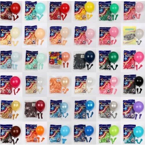 30/50/100pcs 5 inch Latex Balloons Rose Gold Burgundy Gray Latex Balloons Dark Blue Globos Wedding Birthday Party Decorations