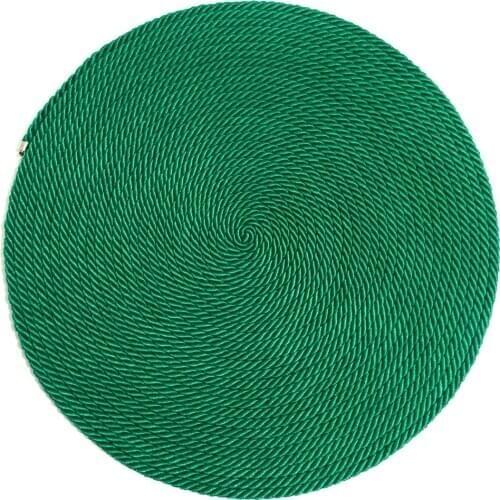 Yeşil( GREEN) Amerikan Servis Tabak Atlıkları 6'lı Set 33 CM