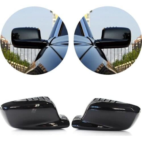 1Pair Car Door Rearview Mirror Side Mirros Cover For BMW 7 Series E65 E66 E67 2001-2008 & 3Serie E46 2000-2006 Left & Right