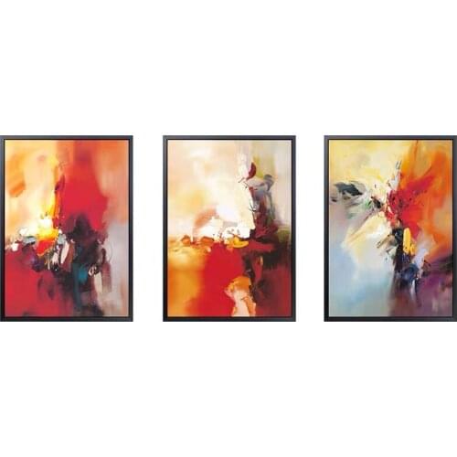 100% Hand Painted Modern Abstract Oil Painting on Canvas Color Modular Canvas Painting Wall Art Picture Painting for Living Room