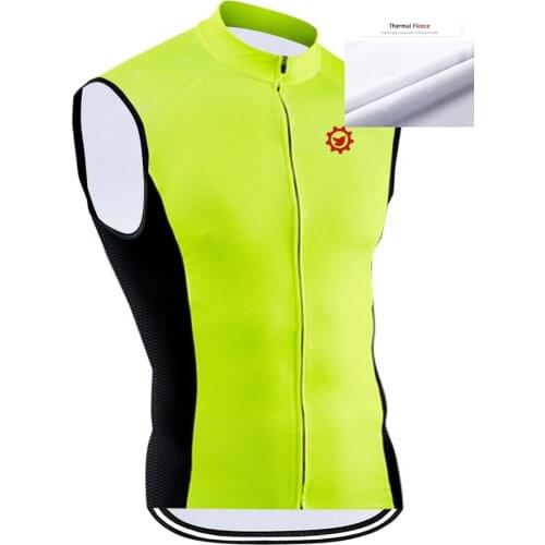 2020 Winter Fleece Cycling jersey Ropa Ciclismo Mens Cycling Sleeveless Vest Jerseys Outdoor Bike Bicycle Vest Clothing