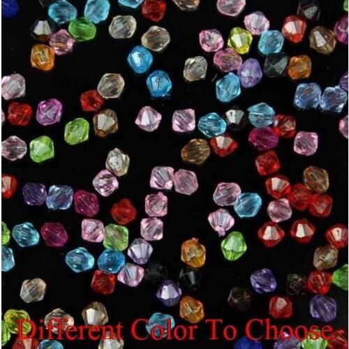 4mm 1000Pcs/lot hyh35 mix strand Bicone Faceted Glass Crystal Beads Colored Mixed white black bracelet necklace Making Spacer