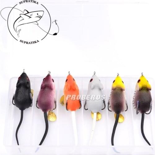 5cm/8.96g High Quality Freshwater Silicone Fishing Lure Sets 6 Pcs/Lot Artificial Thunder Frog Fishing Lure Soft Bait Sets