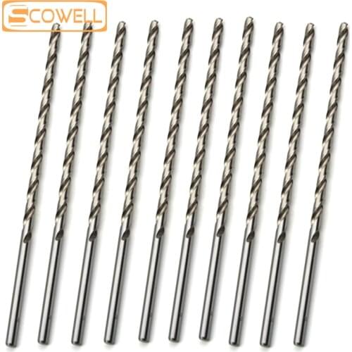 50% OFF Mixed HSS 4341 Extra Long Twist Drill Bits 3mm,3.5mm,4mm,5mm,5.5mm,6mm,8mm Wood jobber drilling bit Kits