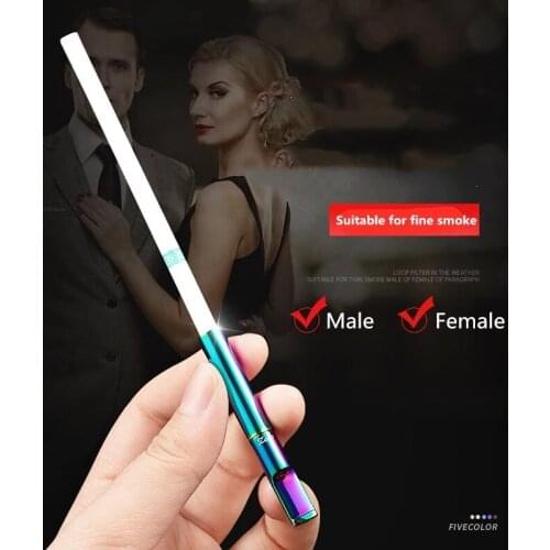 9 Colors Portable Aluminum Alloy Tie Rod Smoking Pipe Washable Recyclable Tobacco Holder Filter Cigarette Accessories Women Gift