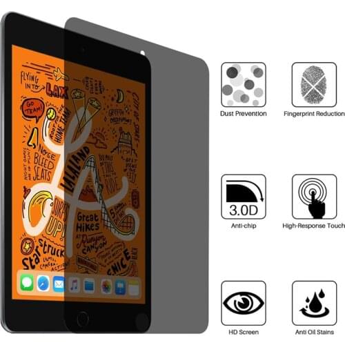 Privacy Anti-spy HD Screen Protector for Ipad Pro 10.5 9.7 Air 3 2 9.7'' Privacidad Tempered Glass for Iped Mini 5 4 3 Pelicula