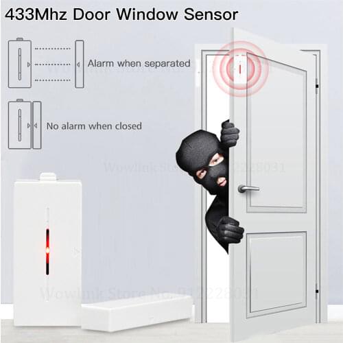 SONOFF DW1 433Mhz Door Window Alarm Sensor With Battery Magnetic Wireless Detector Support RF Bridge Control Smart Home Security