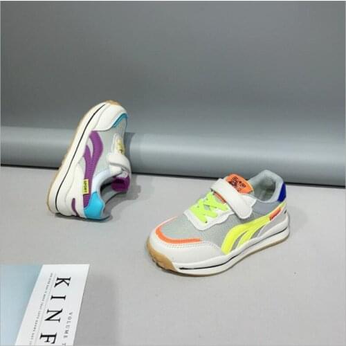Childrens shoes childrens sports shoes boys' and girls' flat shoes fashion net soft sole light casual shoes