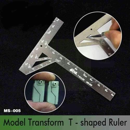 Gundam Military Model Tool ABS Plastic Sheet Transformation Scribed Cutting T-ruler Line Machine Armor Upgrade Steel Ruler X3S9