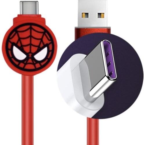 Disney Mickey Minnie Daisy Fast Charging Cable for Xiaomi Samsung Type-C for Iphone 8-pin Charger Data Cable