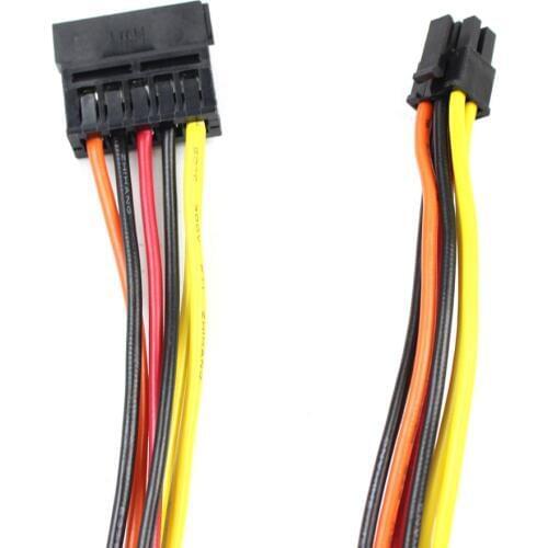 For Dell 3650 3660 3670 PC Desktop Power Supply Cable Mainboard 6Pin to SATA Series SSD HDD Enclosure Power Cable 40cm