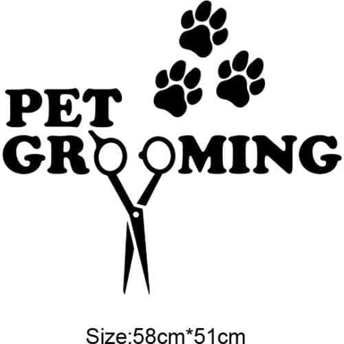 KUCADA creative dog cat wall sticker for wall decoration pet store decal home decor pvc black diy wallpaper WP2819