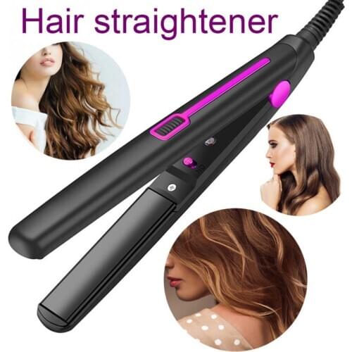 2 In 1 Multifunctional Temperature Control Styling Tool Professional Hair Straightener Travel Salon Mini Portable Flat Iron Home
