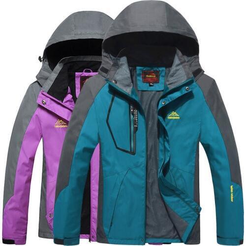 Mens and womens thin outdoor windproof waterproof breathable hooded mountaineering spring and autumn