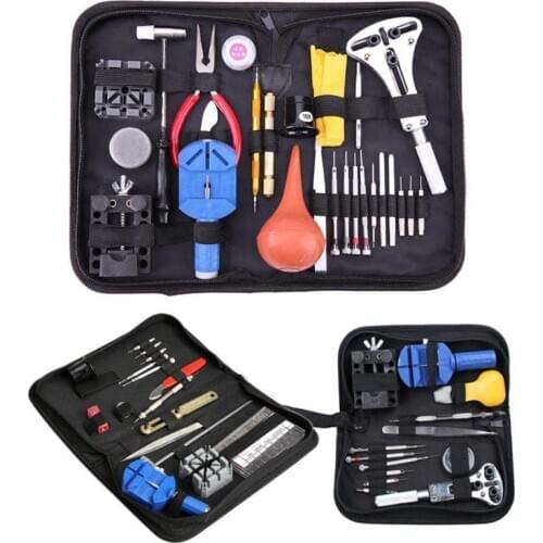 27 Pcs Watch Repair Tool Set Watch Tool Kit Multifunction Potable Watch Repair Parts Watch Repair Tool Bag