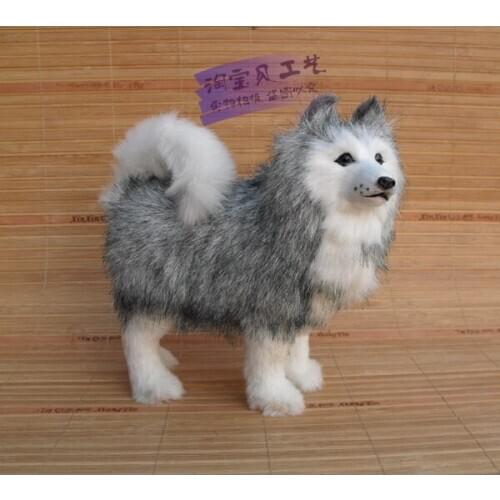 New cute standing husky toy simulation husky dog doll gift about 19x10x20cm 1838