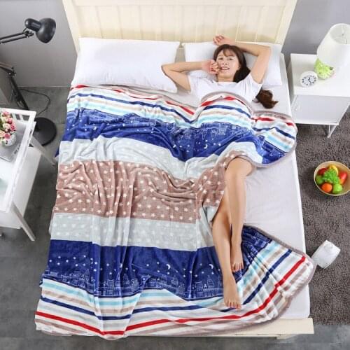 150x200cm180x200cm200x230cm Sable Blanket Office Nap Blanket FLANNEL Children Air Condition Blankets Soogan Spring Autumn Rugs