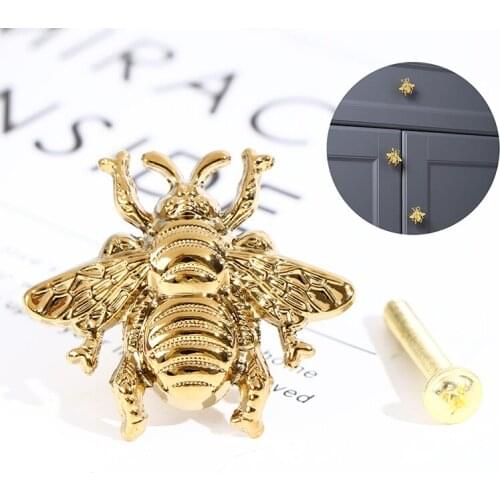 Bee shape/Solid Brass Furniture Handles Door Knobs and Handles for Cabinet