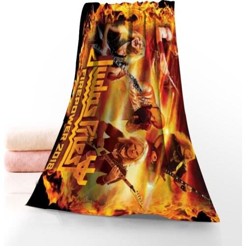 Judas Priest Towel Printed Cotton Face/Bath Towels Microfiber Fabric For Kids Men Women Shower Towels 70X140cm