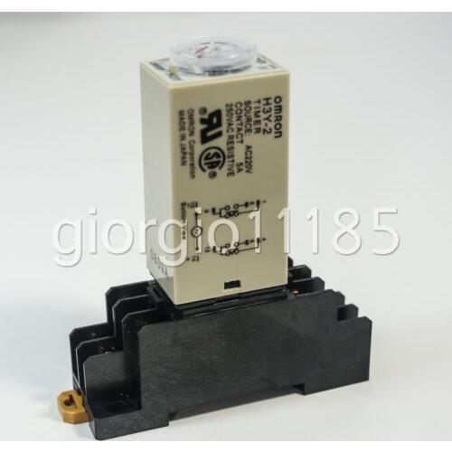 DC 12V Delay Timer Time Relay 0~60 Minute H3Y-2 & Base